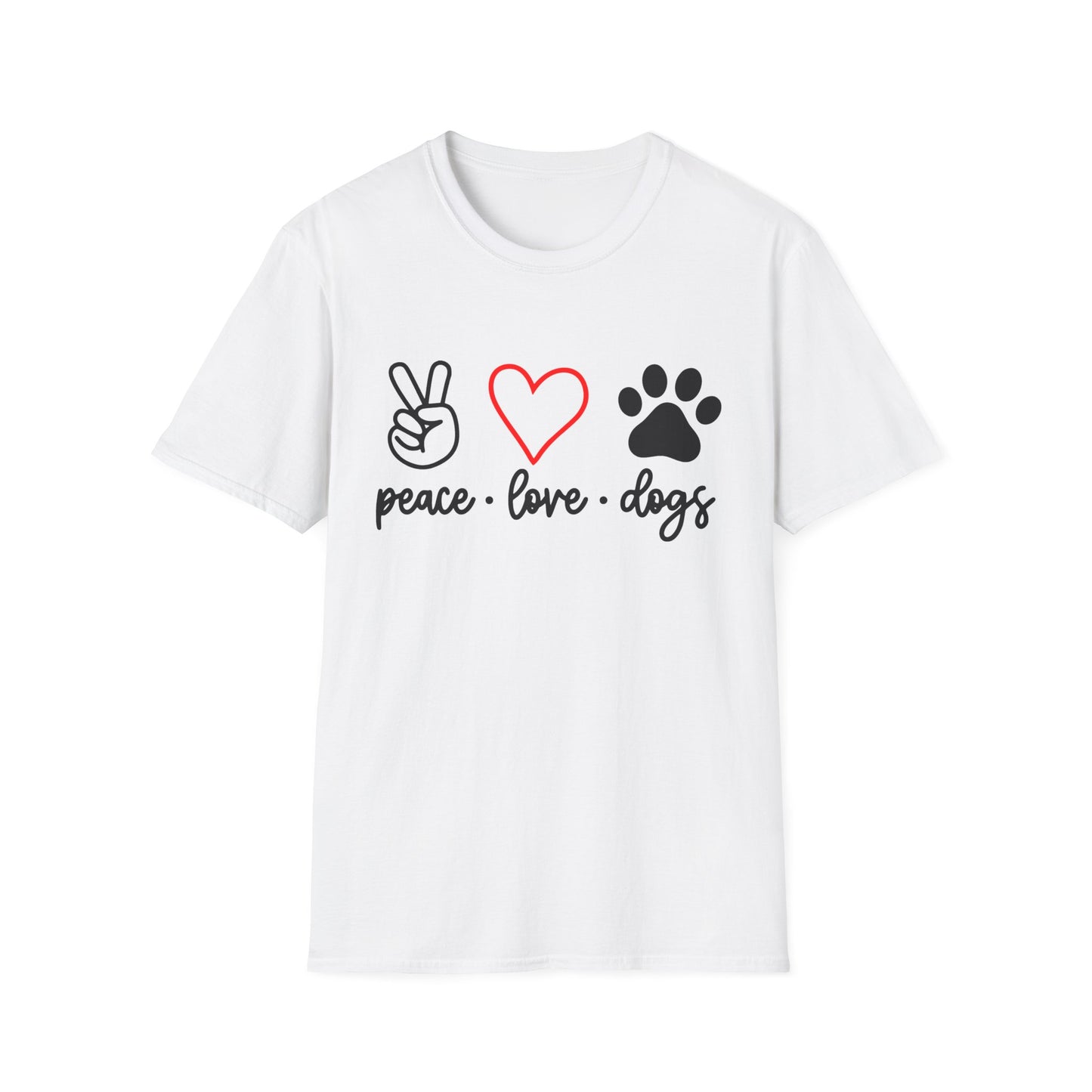 Peace Love Dogs-T-skjorten