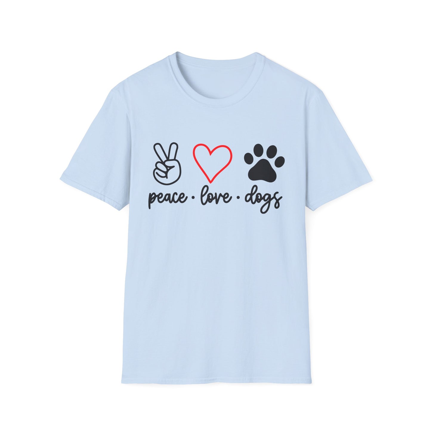 Peace Love Dogs-T-skjorten