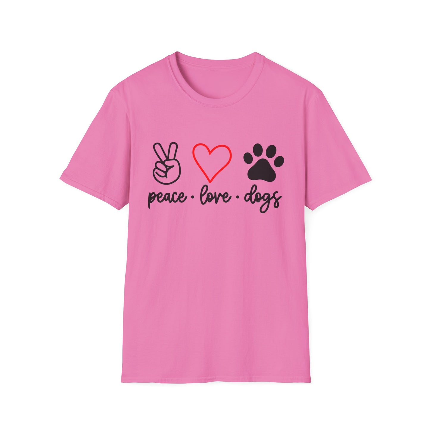 Peace Love Dogs-T-skjorten