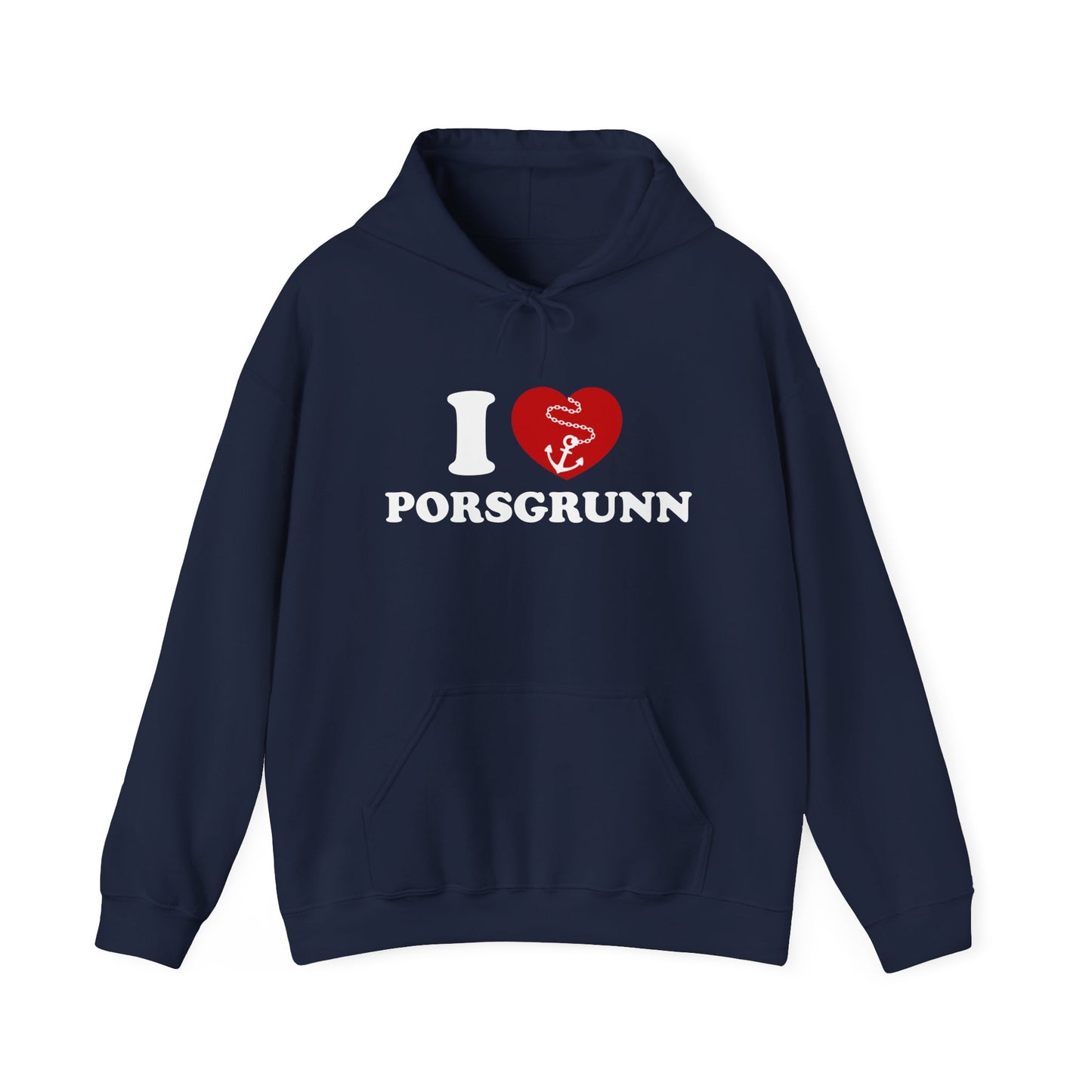 I ❤️ Porsgrunn Hettegenser