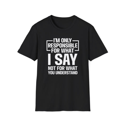 I am only responsible for what i say, not for what you understand