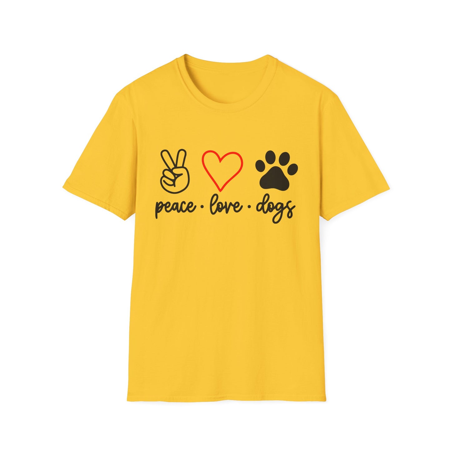 Peace Love Dogs-T-skjorten