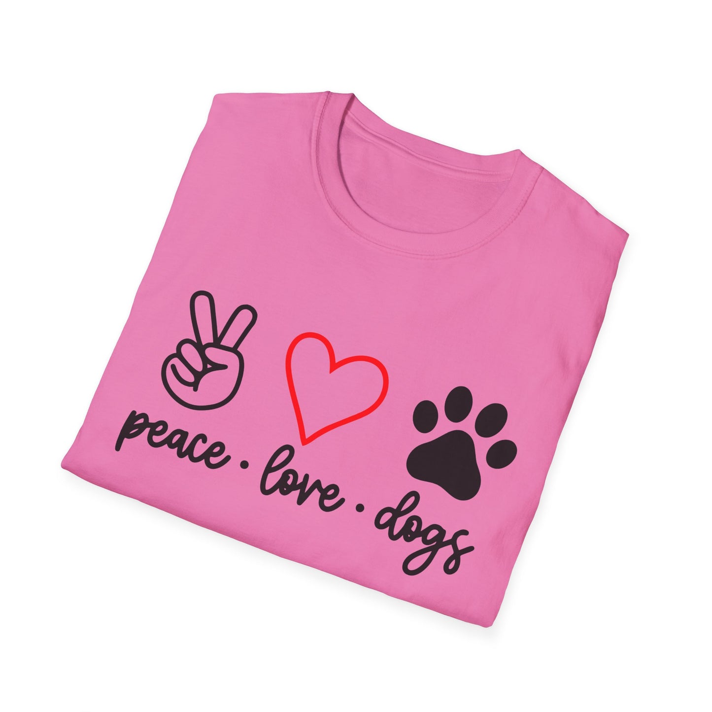 Peace Love Dogs-T-skjorten